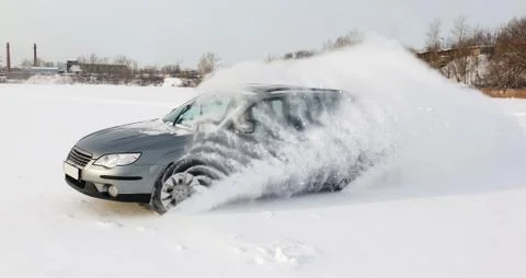 Extreme driving Stock Photos