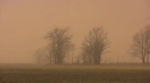 Extreme Dust Storm Stock Footage 1012697