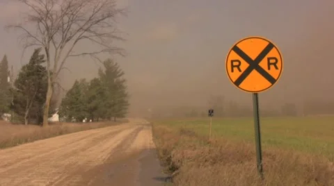 Extreme Dust Storm Stock Footage 1012714