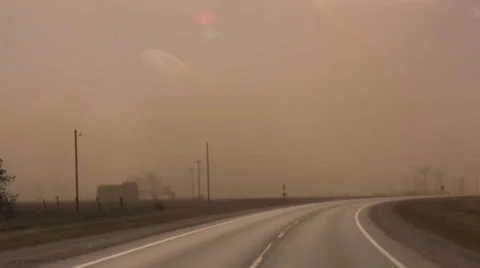 Extreme Dust Storm Stock Footage 1013832