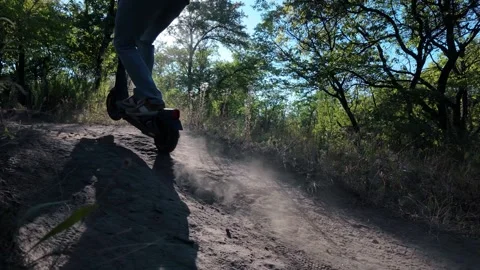 Extreme electric scooter Stock Footage 282094875