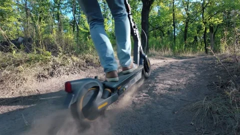 Extreme electric scooter Stock Footage 282095584