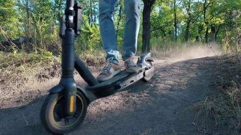 Extreme electric scooter Stock Footage 282095696