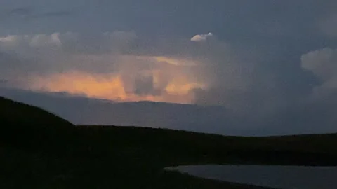 Extreme electrical storm, lightning, thunder, South Dakota Stock Footage 146291879