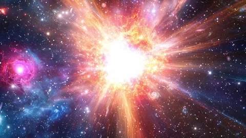 Extreme Explosion Creating Endless New Galaxies In The Deep Space Universe Stock-Footage 290007019