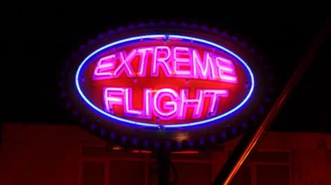 Extreme flight sign Video stock 10849502