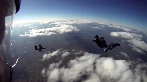Extreme Flying Skydivers. Stock Footage 54911204