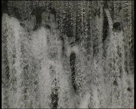 Extreme Front Close UP of a cascade Stock Footage 630846