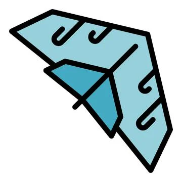 Extreme gliding icon vector flat 스톡 일러스트