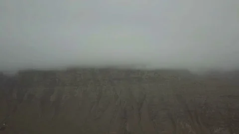 Extreme lightning storm time lapse over sleeping volcanic crater Stock Footage 85300139