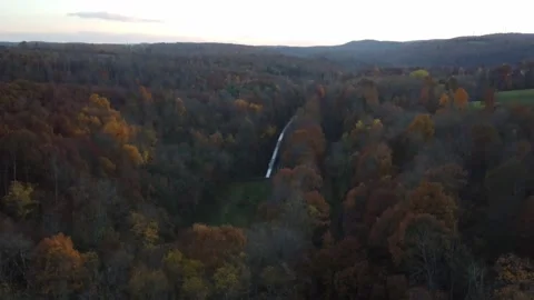 An Extreme Long Shot of a Freight Train Captured by a Drone Stock-Footage 188524269