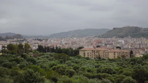 Extreme Long Shot of Palermo Stock Footage 88654996
