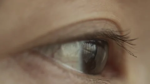Extreme Macro Close-up of Human Eye Texture and Iris Detail Vídeos de archivo 334639302