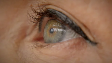Extreme Macro Close-Up of Human Eye with Detailed Iris and Pupil Stock Footage 336721887