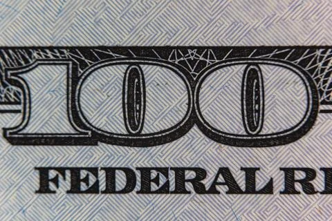 Extreme macro close up of microprinting typography and security pattern on .. Illustrazione stock