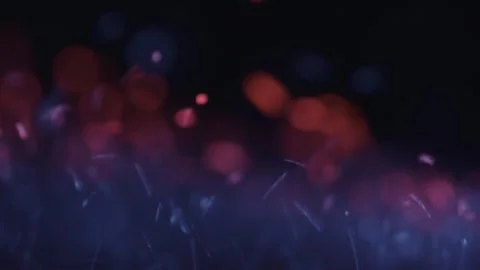 Extreme Macro Closeup Of Purple  Particles Jumping On Music Speaker Stock Footage 252945269