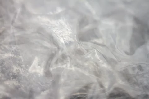 Extreme macro of plastic bubble wrap texture Foto stock
