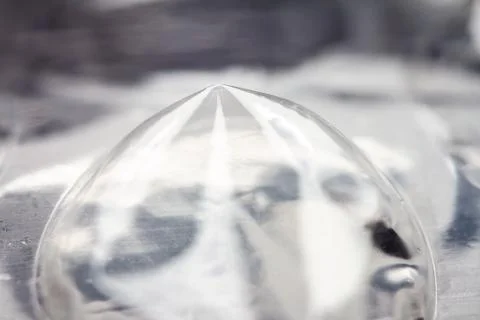 Extreme macro of plastic bubble wrap texture Foto stock