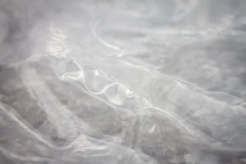 Extreme macro of plastic bubble wrap texture Foto stock
