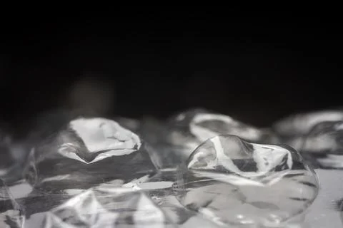 Extreme macro of plastic bubble wrap texture Foto stock