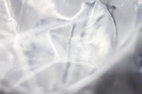 Extreme macro of plastic bubble wrap texture Foto stock