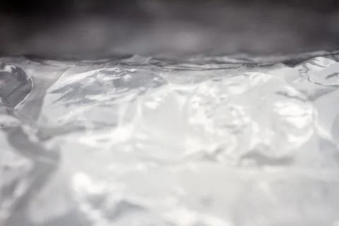 Extreme macro of plastic bubble wrap texture Foto stock