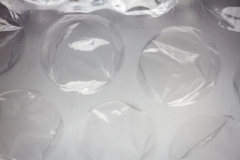 Extreme macro of plastic bubble wrap texture Stock Photos