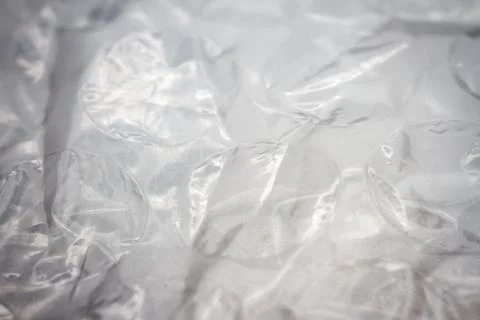 Extreme macro of plastic bubble wrap texture Stock Photos