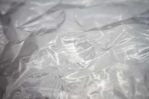 Extreme macro of plastic bubble wrap texture Foto stock