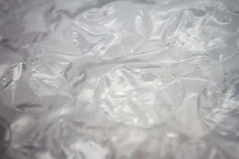 Extreme macro of plastic bubble wrap texture Foto stock