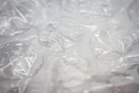 Extreme macro of plastic bubble wrap texture Foto stock