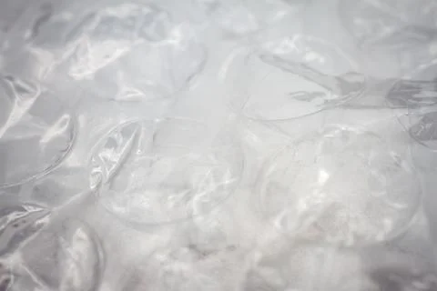 Extreme macro of plastic bubble wrap texture Stock Photos