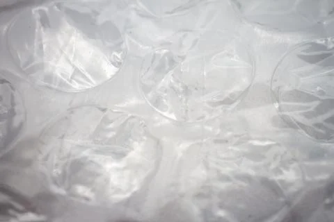 Extreme macro of plastic bubble wrap texture Stock Photos
