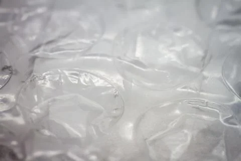 Extreme macro of plastic bubble wrap texture Stock Photos