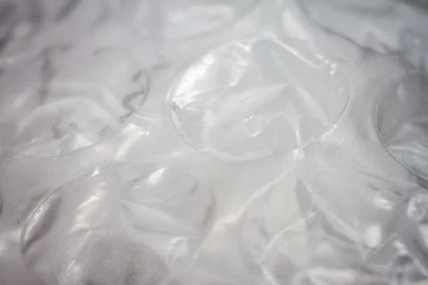 Extreme macro of plastic bubble wrap texture Stock Photos