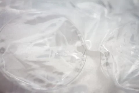 Extreme macro of plastic bubble wrap texture Stock Photos