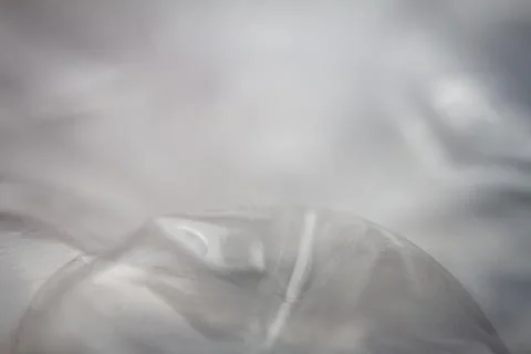 Extreme macro of plastic bubble wrap texture Stock Photos
