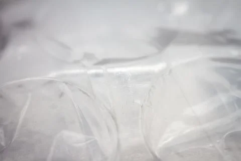 Extreme macro of plastic bubble wrap texture Stock Photos