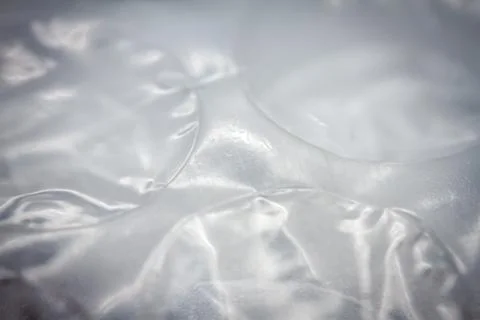 Extreme macro of plastic bubble wrap texture Stock Photos
