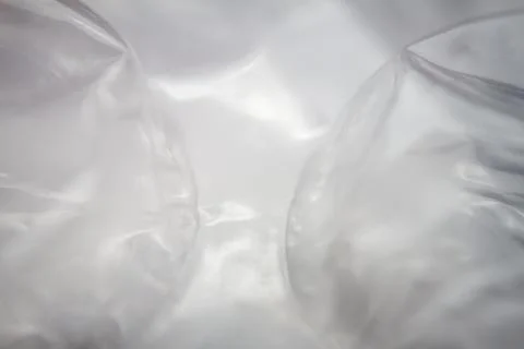 Extreme macro of plastic bubble wrap texture Stock Photos