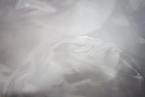 Extreme macro of plastic bubble wrap texture Foto stock