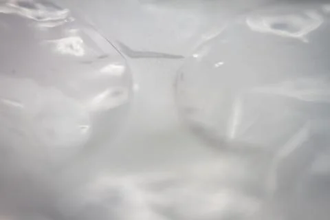 Extreme macro of plastic bubble wrap texture Foto stock