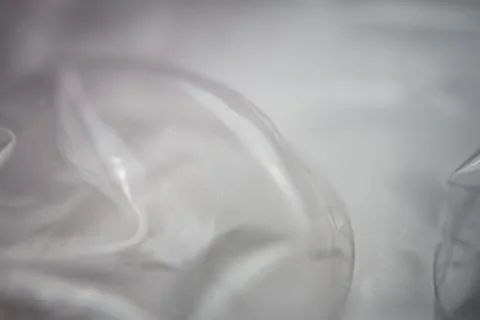 Extreme macro of plastic bubble wrap texture Stock Photos