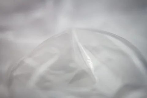 Extreme macro of plastic bubble wrap texture Stock Photos