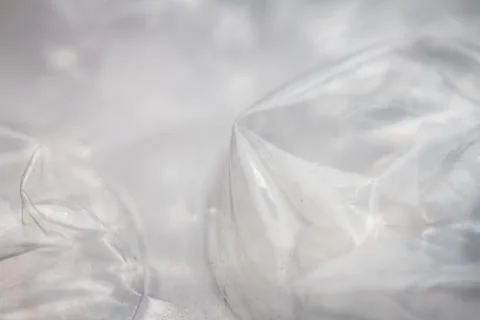 Extreme macro of plastic bubble wrap texture Stock Photos