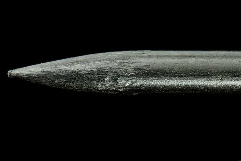 Extreme Macro View of a Needle Tip in High Detail 写真素材