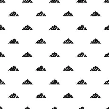 Extreme mountain pattern seamless Stock Illustration