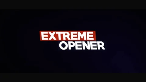Extreme Opener After Effects素材