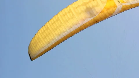 Extreme paragliding fly Stock Footage 5095205