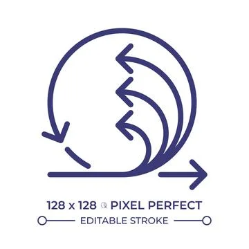 Extreme programming pixel perfect line color icon Illustrazione stock